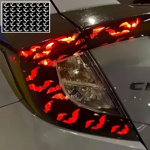 Bat Pattern Car Tail Light Sticker, Waterproof Vinyl Sticker, Car Tail Light Decal, Sticker For Cars, Car Exterior Accessories for Trucks, SUVs, Motorcycles, Scooter Lights