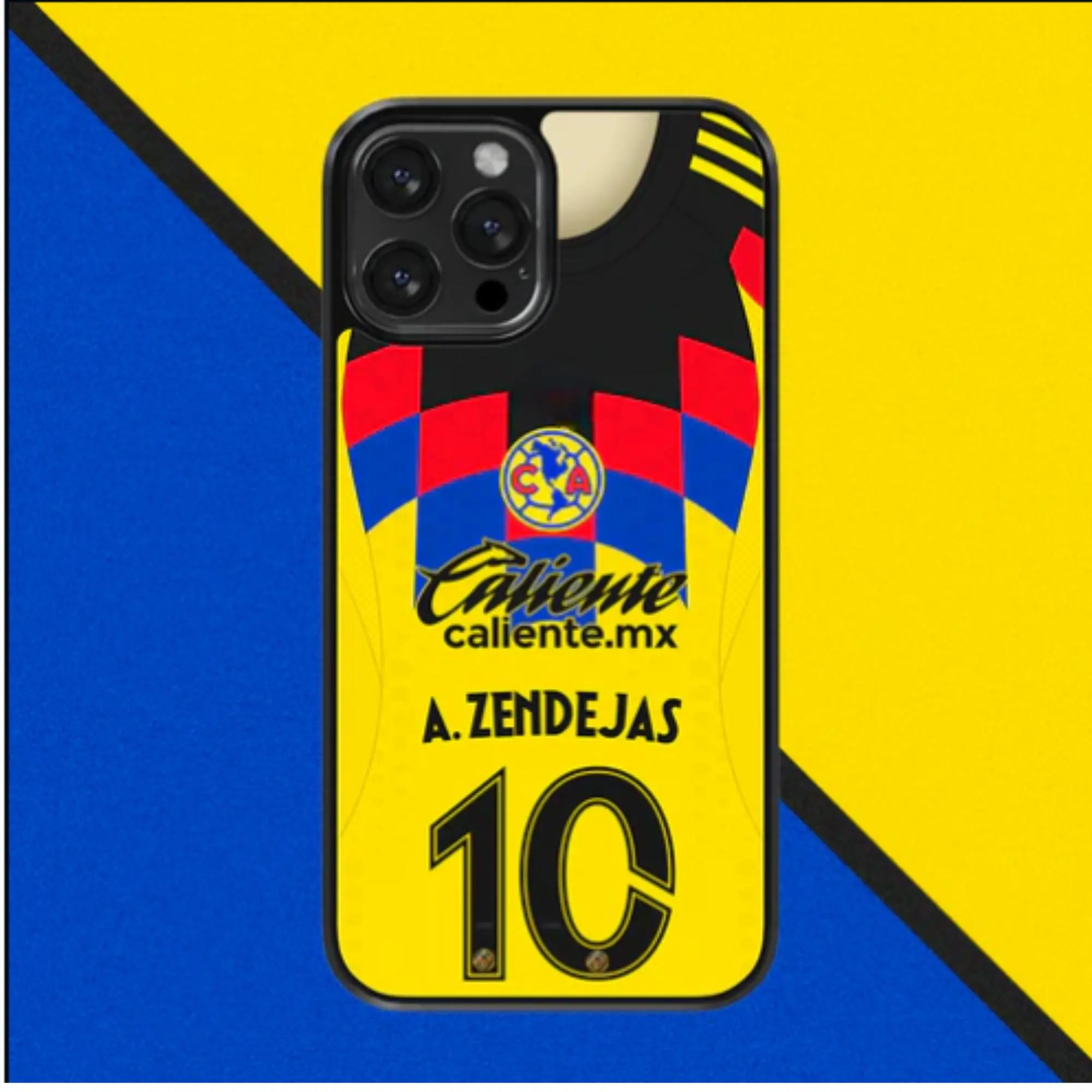 (iPhone 16 Promax) 2025 -26 Club America A. Zendejas #10 Phone Case for IPhone 16 Promax , 15, 14, 13, 12, 11, XS Max Series, Football Lovers Phone case, Gift For Football Fans, Gift for him for her