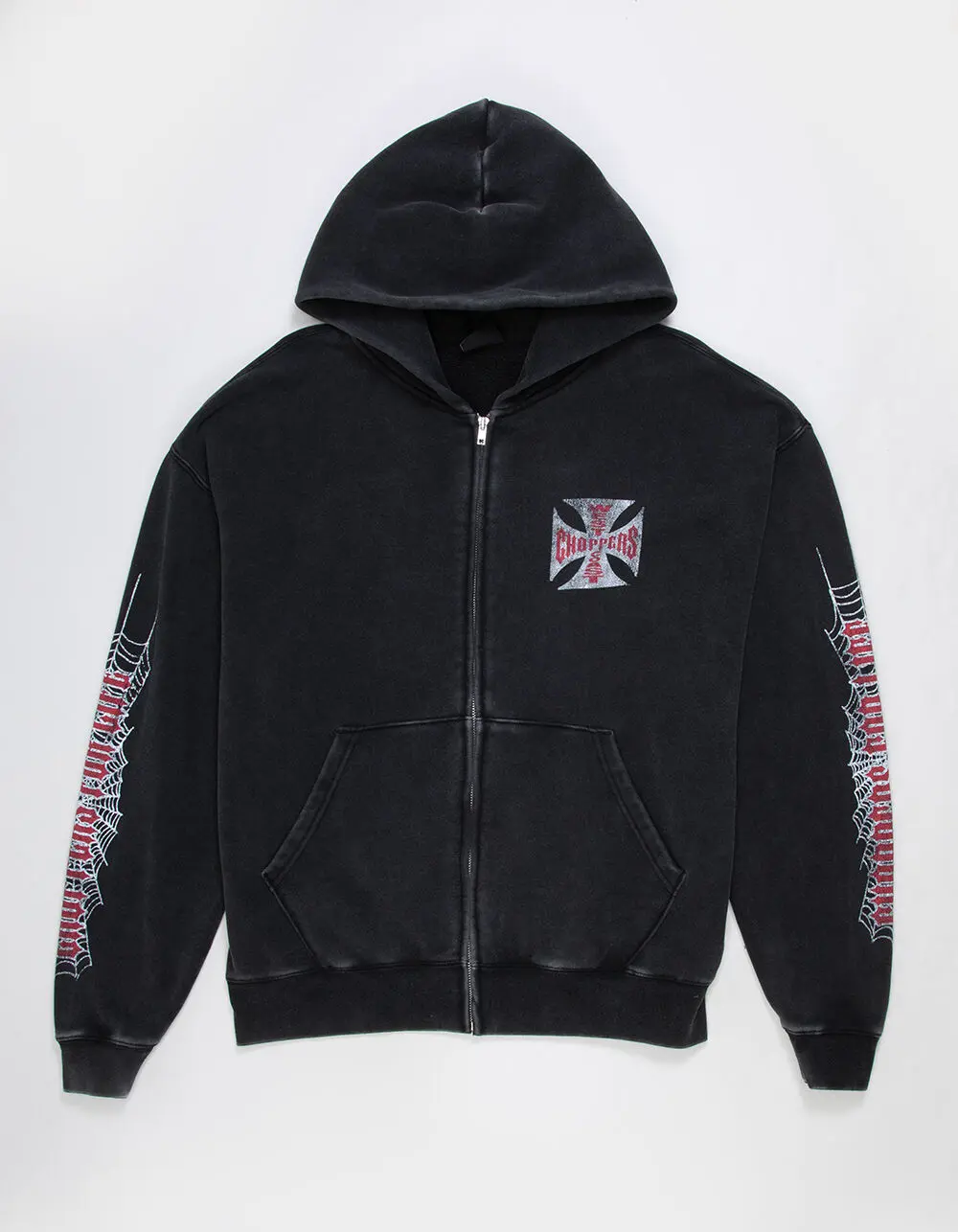 WEST COAST CHOPPERS Crawler Mens Zip-Up Hoodie