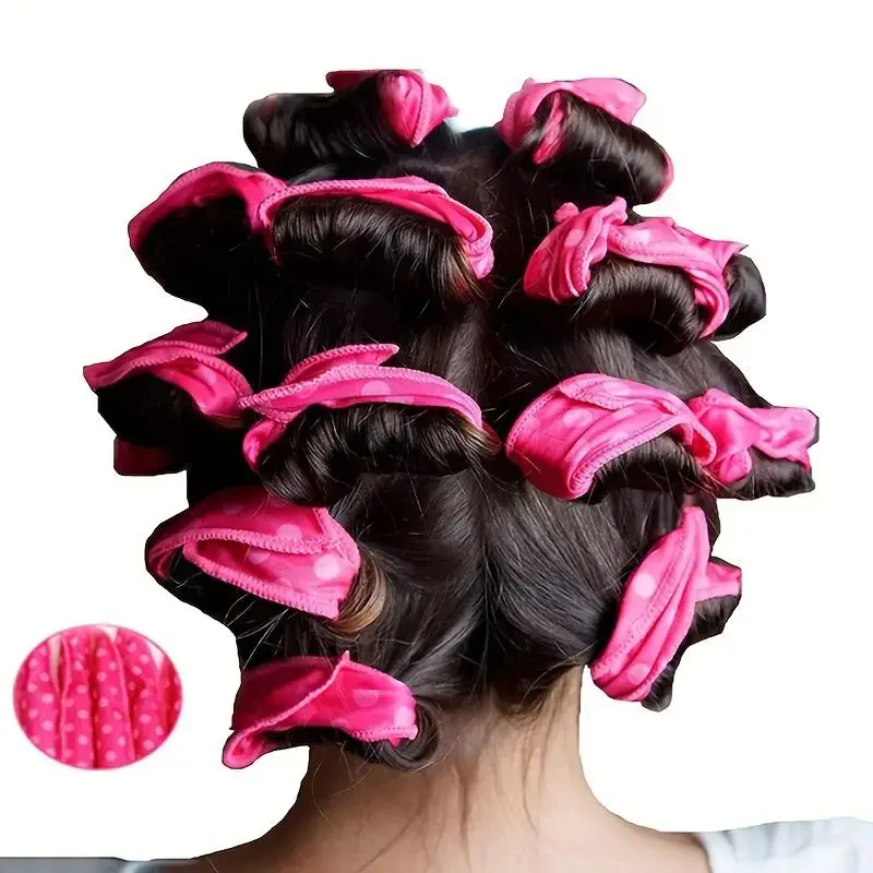 10pcs/set Sleeping Hair Curlers, Natural Curl,Flexible & Soft Heatless Hair Curler, Wave and Soft Curls Sleeping DIY Sponge Hair Styling Tool, Soft Hair Curlers, Heatless Styling Tools