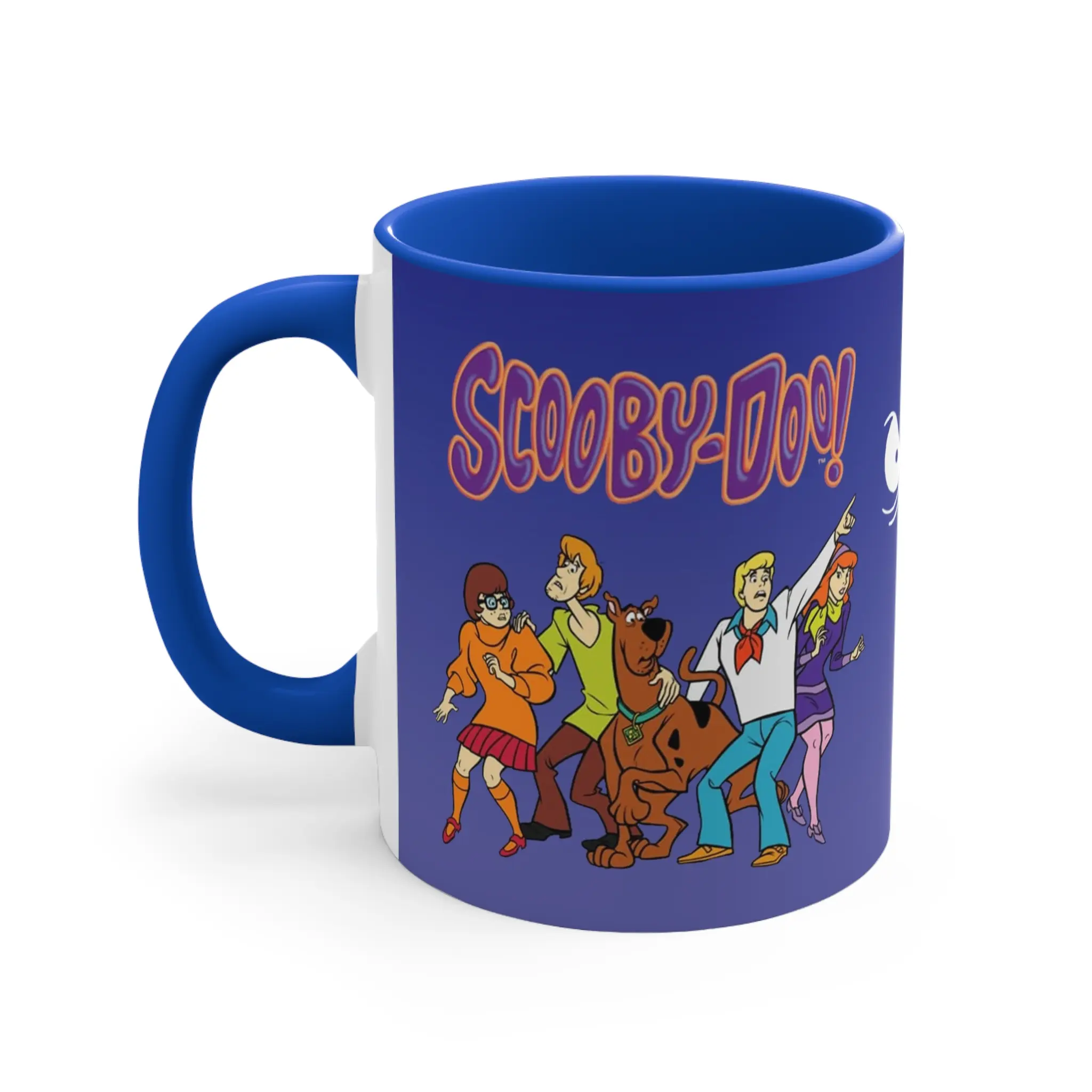 ScoobyDoo Colorful Mugs, Multi Color Handle Mug Funny Cartoon 11oz Ceramic Mug Drinkware