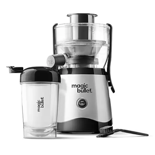 Magic Bullet Mini Electric Juicer, Personal Fruit and Vegetable Juicer, Compact Juice Maker for Fresh Homemade Juice, Easy-to-Use Kitchen Appliance for Everyday Juicing, Small Juicer for Home, Apartment, Office and Travel