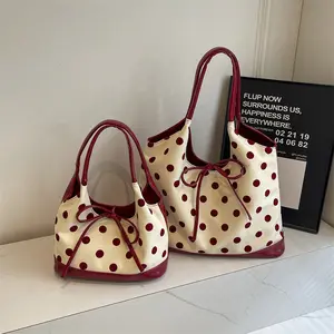 2026 Fall/Winter New Polka Dot Tote Bag for Women – Everyday Top Handle Bag, Polka Dot Pattern, Casual Outings, Daily Use,summervibes Tote Shoulder Bags Trendy Commuter Bag