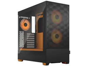 Fractal Design Pop Air RGB Black Orange Core TG ATX High-Airflow Clear Tempered Glass Window Mid Tower Computer Case