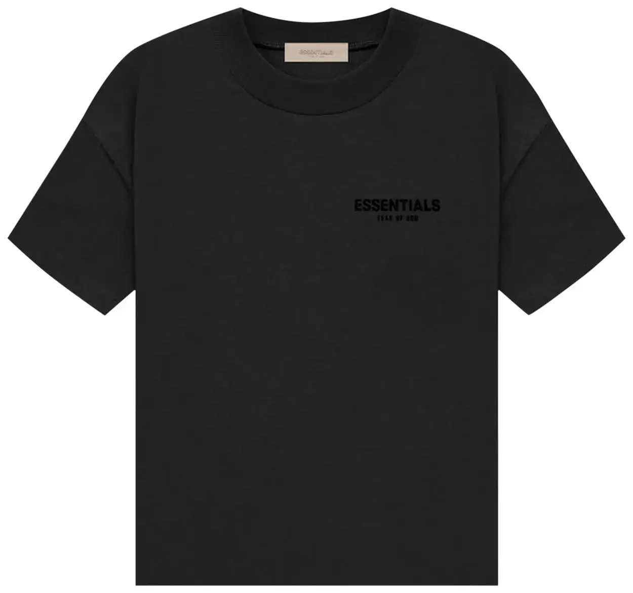 Fear of God Essentials Stretch Limo Tee Shirt Black Over Sized Fit Fear of God Essentials Stretch Limo Tee Shirt Black Over Sized Fit