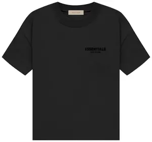 Fear of God Essentials Stretch Limo Tee Shirt Black Over Sized Fit