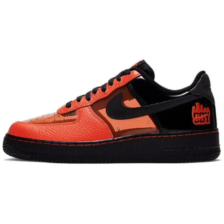 Nike Air Force 1 Low 'Shibuya Halloween' Men's Classic Low-Top Sneaker - Halloween-Themed Design, Red & Black Color Scheme, White Accents, All-Season Shoe, Sports Footwear, Sports Shoes, Trainer, Casual, Rubber, Mesh Upper, Us M 10, Athletic, Padded