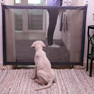 Pet Barrier Fences Durable Puppy Playpen Portable Folding Breathable Mesh Safety Gate Separation Guard Isolated Fence Dog Accessories