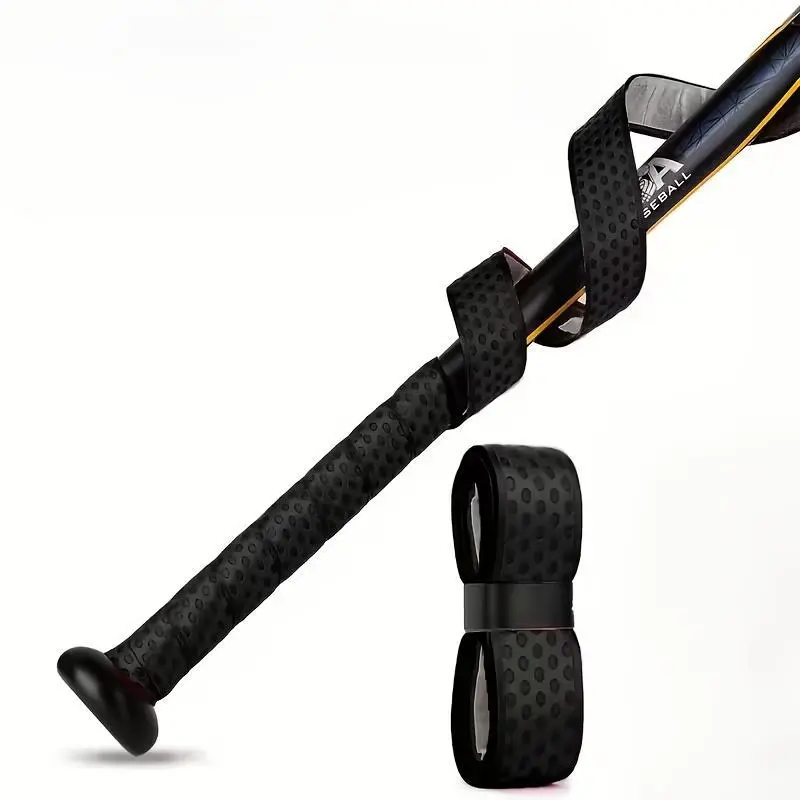 5-Color PU/Synthetic Leather Baseball Bat Grip Tape - Full Adhesive Cushioned Bat Wrap, Nonslip All-Weather Grip, Easy Installation Baseball Equipment for Enhanced Performance, Baseballequipment