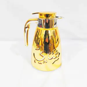 MiraRabel Luxury 1000ml Gold Thermos Vacuum Flask Drinkware Steel Portable Mug Bottled Water Bottles Stainless Tumbler