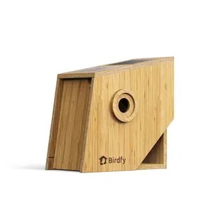Birdfy Smart Bird House with Camera | Lifetime AI Identify | Auto-Record Nesting Stages & Alerts | Remote Control | Night Vision | Battery & Solar Outdoor-Ready, Ideal For Nesting Watching Enthusiasts, SummerVibes, Petlovers