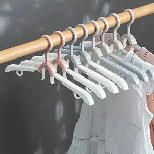 Multifunctional Travel Folding Clothes Hanger, Portable Storage Drying Rack, Essential Travel Gadget for Business Trips and Home Use