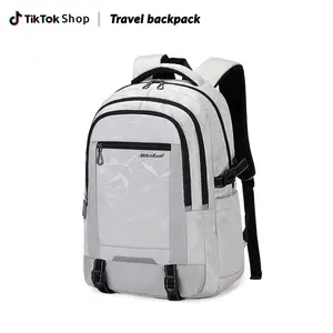 Simple Multi-compartment Laptop Travel Bag:Fixed Buckles, Separate 17-inch Laptop Space,Lightweight Laptop Pack,Suitable for Carry Luggage, Casual Daypack for Weekender Business Hiking Outdoor