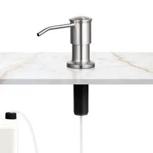 VEVOR Soap Dispenser for Kitchen Sink,  Stainless Steel Built in Sink Soap Dispenser with 47" Extension Tube Kit, Countertop Dish Soap-Dispenser with 360° Rotation Pump Head, for Kitchen Bathroom