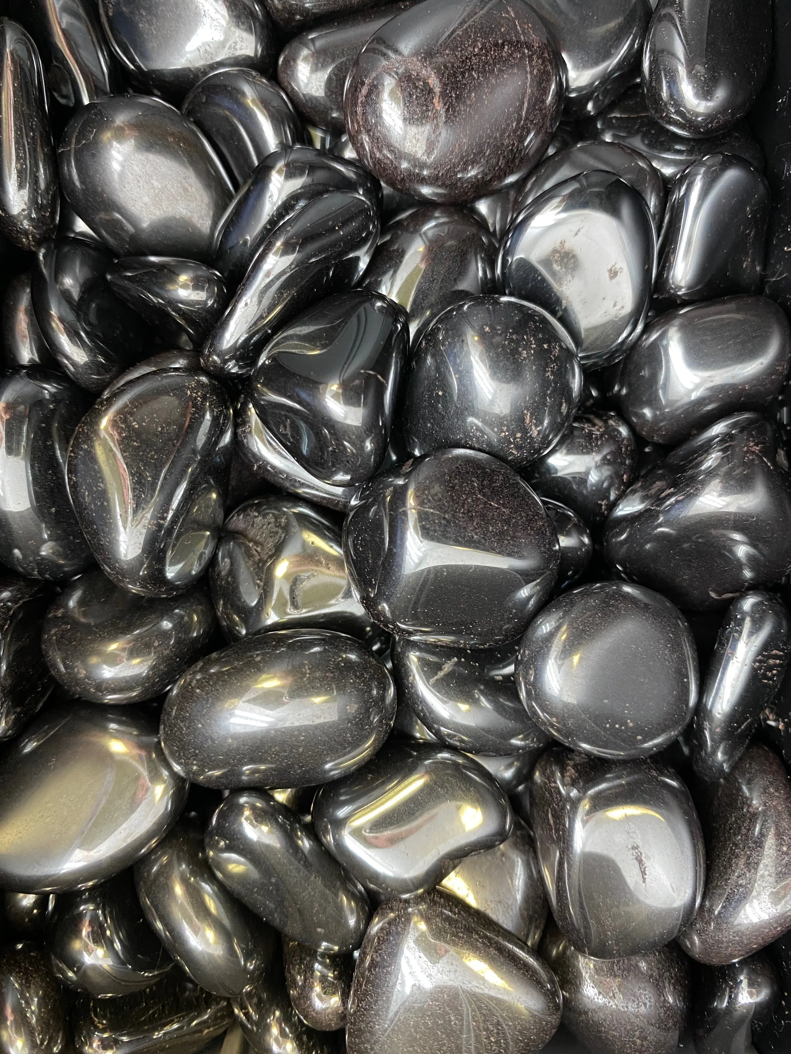 Hematite Tumbled Stone - Polished Hematite Crystal Hematite Tumbled Stone - Polished Hematite Crystal