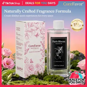 CoreFavor H2 Premium Home Fragrance Oil | 120ml Natural Plant-Based Aroma Oil, Gentle Alcohol-Free Formula, Rich & Comfortable Scent for Diffuser, Bedroom, Living Room, Bathroom & Office