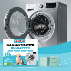 Washing Machine Cleaning Tablets (12 Pieces), Daily Home Use, Drum Washing Tub, Gentle Clean Stains Scale Odors, Ca Prop 65 Compliant, Washing Machine Cleaner
