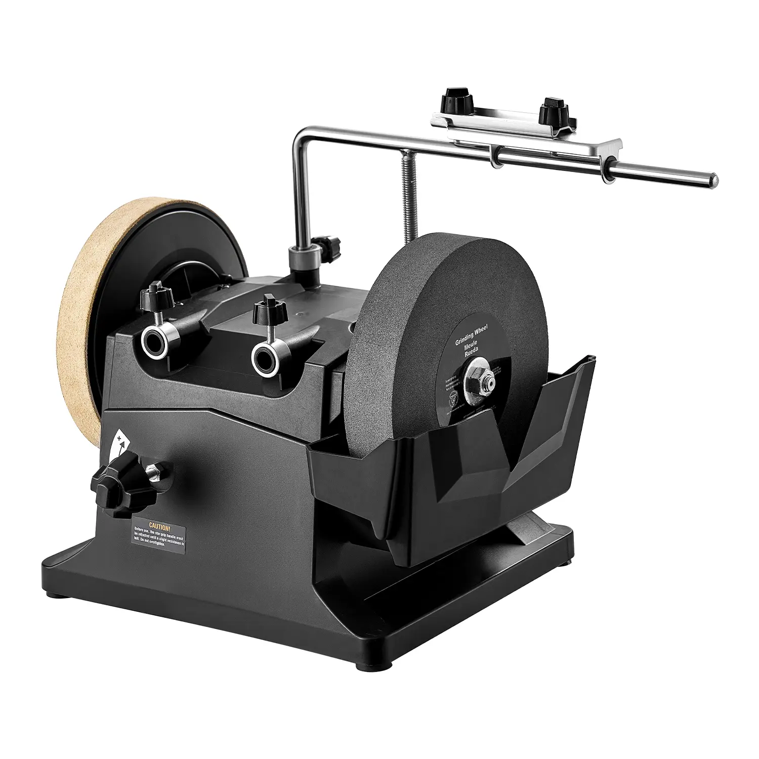 VEVOR 8-Inch Wet Sharpening System,  Water-Cooled Knife Grinder Machine with 155 RPM Grinding Speed, Vertical/Horizontal Two-Direction Wet Stone Grinder, Wet Bench Grinder for Knife, Chisel, Knife, Axe