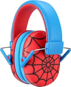 Noise Cancelling Headphones, Kids Ear Protection Monster Jam Truck, Fireworks Hearing Protection Noise Reduction, Noise Canceling Earmuffs for Sensory Autism Toddler Children -Red