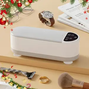 New portable ultrasonic cleaner with 2 modes, USB charging, jewelry and glasses cleaning machine, suitable for travel and home use