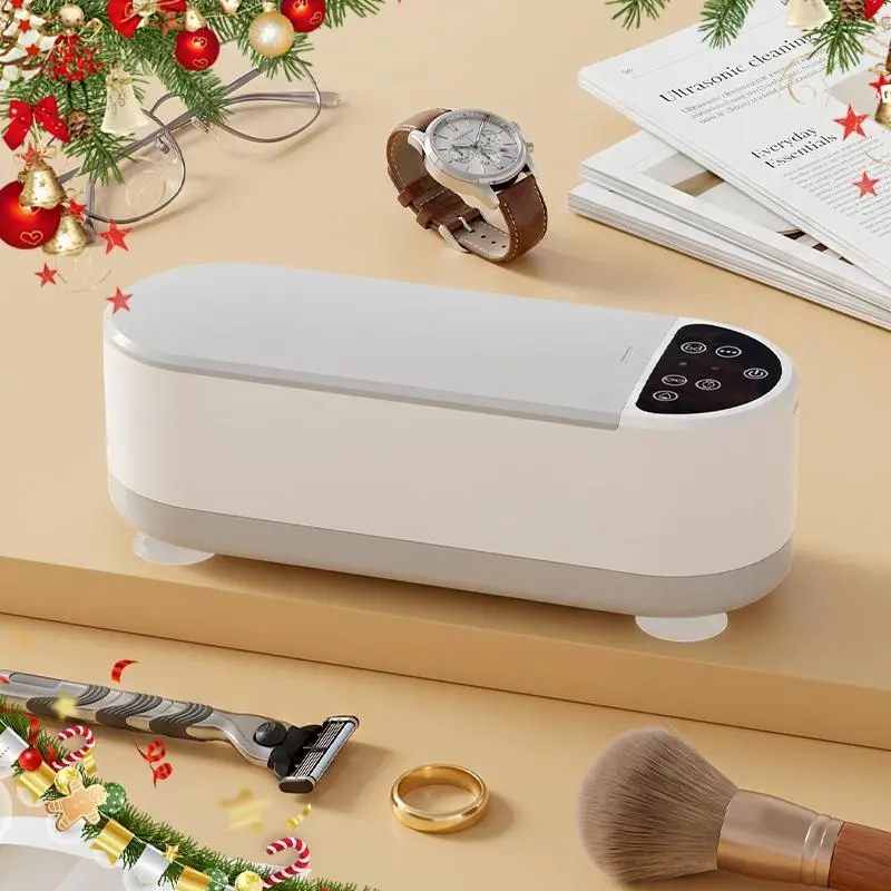 New portable ultrasonic cleaner appliance with 2 modes, USB charging, jewelry and glasses cleaning machine, suitable for travel and home use