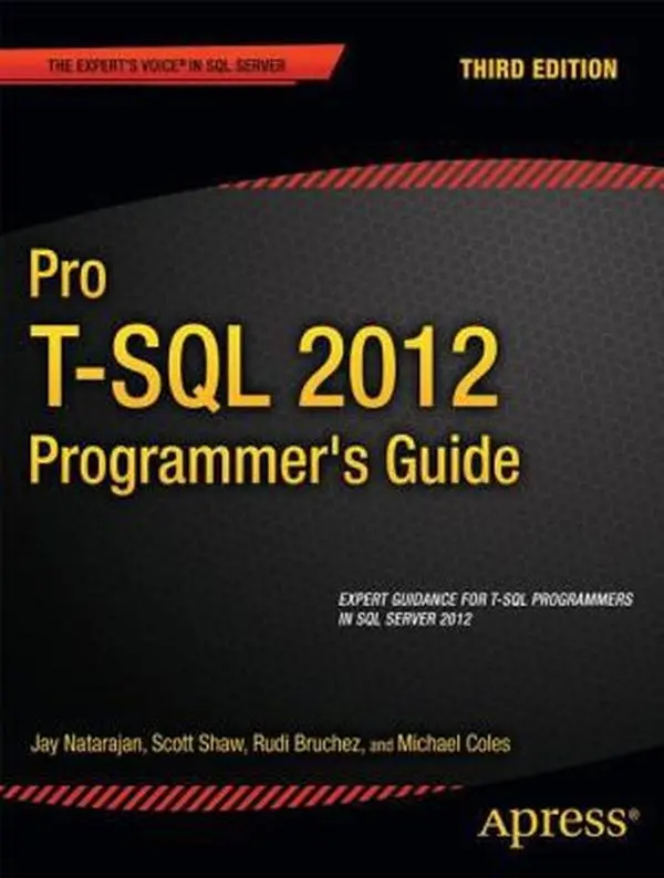 Used Very Good Condition Apress Book - Pro T-SQL 2012 Programmer's Guide (Tutorial, Appendix A) by Michael Coles et al. (English Paperback)