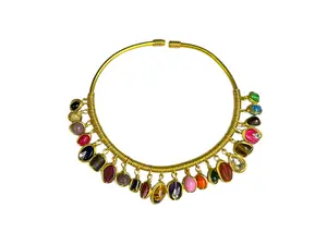 Color Charm Collar Necklace