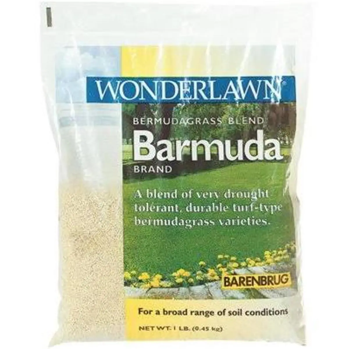 Barenbrug USA High-Quality Drought-Tolerant Turf-Type Bermuda Grass Seed Blend, Suitable for a Broad Range of Soil Conditions