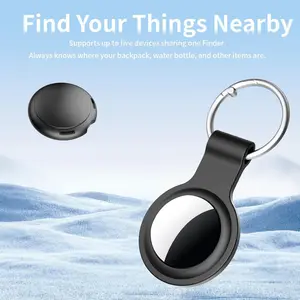 Apple MFi Certified Portable GPS Device Bluetooth Air Tracker Tags for iOS Find My App - Smart Item Locator for Keys, Wallet - Water Resistant, Replaceable Battery, Global Real-Time Positioning