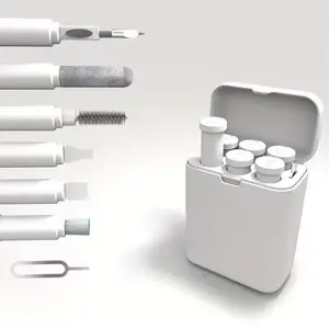 Portable Multi-Device Cleaning Kit for AirPods, Phone, Camera, Computer, Includes Cable and Connector Clean Tools, Compact Durable Design