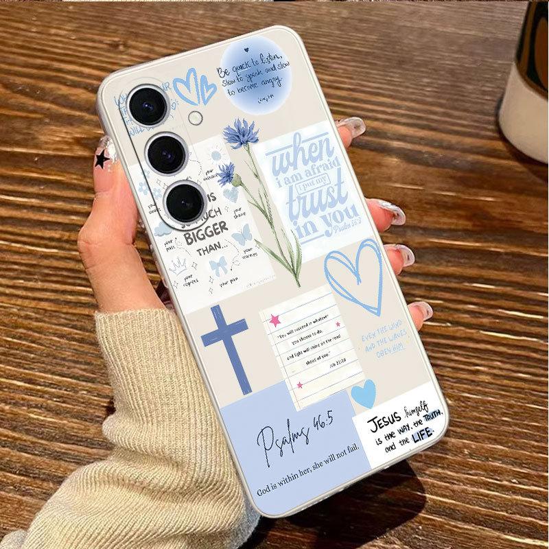 English graffiti phone case suitable for Apple 17Promax, Samsung Galaxy S25, iPhone 16s15note2