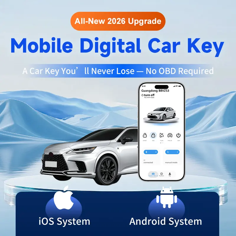 CARDOT BLE App Lock Unlock Digital key Working With Push Start Button Cars