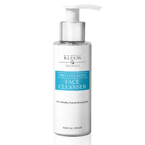 KLEEM ORGANICS | Pro-Collagen Face Cleanser - Gentle Daily Cleansing for Smooth Radiant Skin - Refines Pores & Boosts Collagen - 4.06 Fl Oz