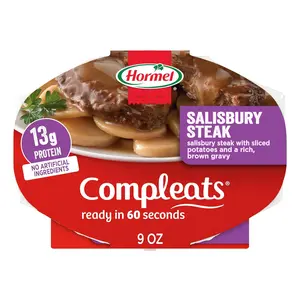 COMPLEATS Salisbury Steak Microwave Tray, 9 oz.(6)