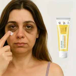 Turmeric & Caffeine Eye Gel, Moisturizing Eye Cream, Brightening & Tightening Eye Care Product for Women & Men, Skin Care Product for Daily Use, Anti Eye Cream