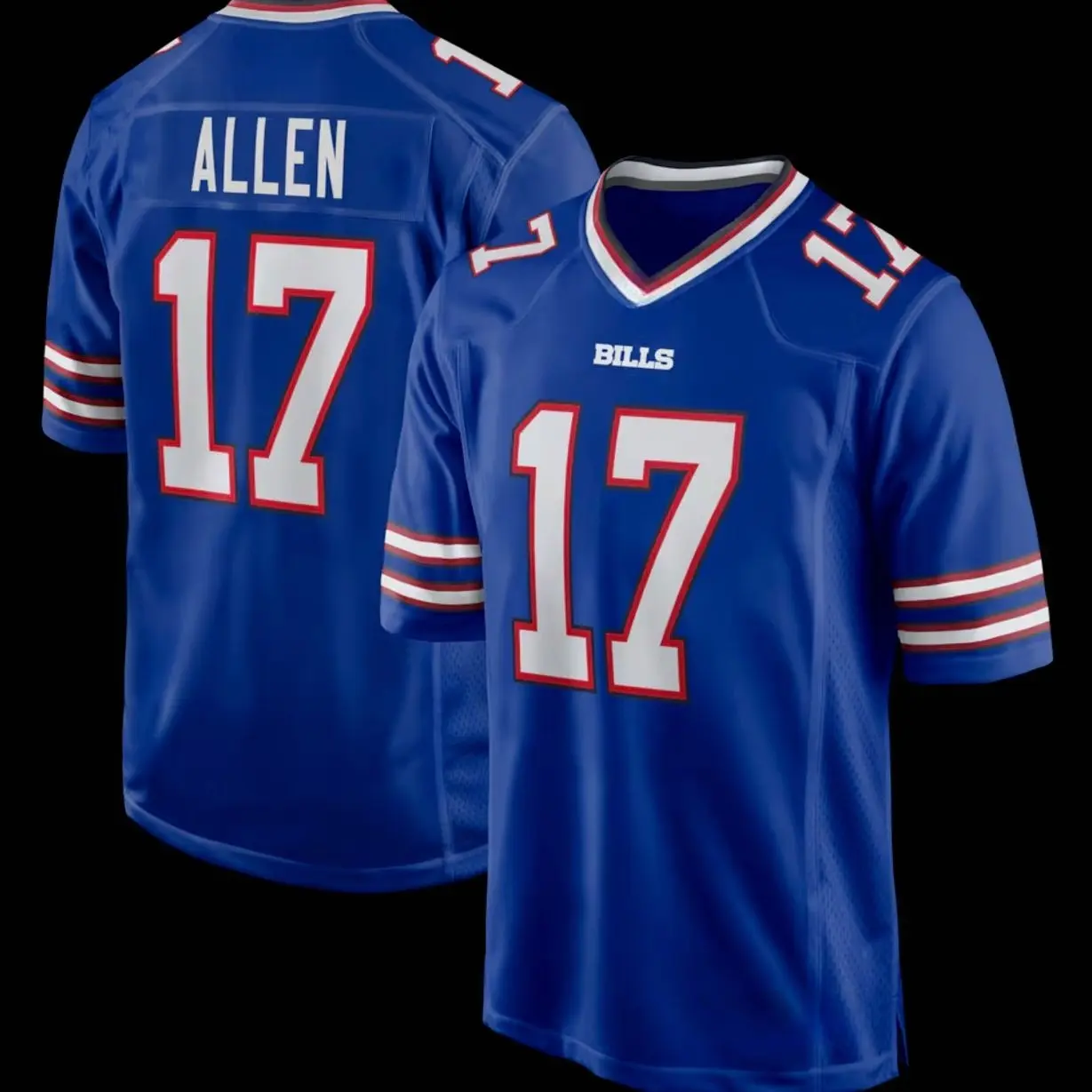 Unisex Football Bills Allen 17 Game Player Jersey - Royal