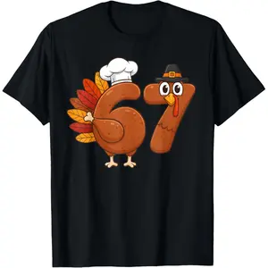 Turkey Matching Outfits - Funny Thanksgiving Shirts for Boys & Girls Ages 6-7