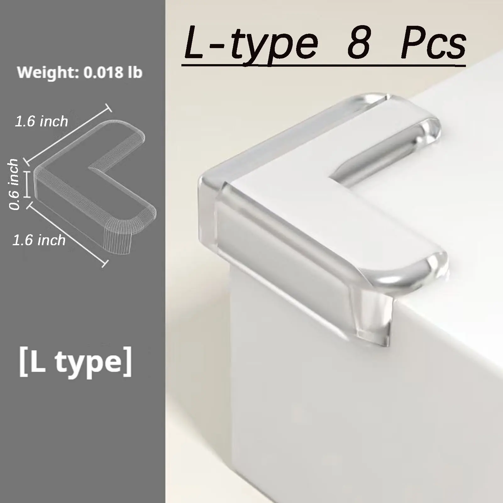 Stop Using Ugly Foam Bumpers! Invisible Clear Corner Protectors for Sharp Furniture Edges. Soft Silicone Baby Proofing L-Shaped Guards. Protect Kids & Keep Your Home Beautiful.