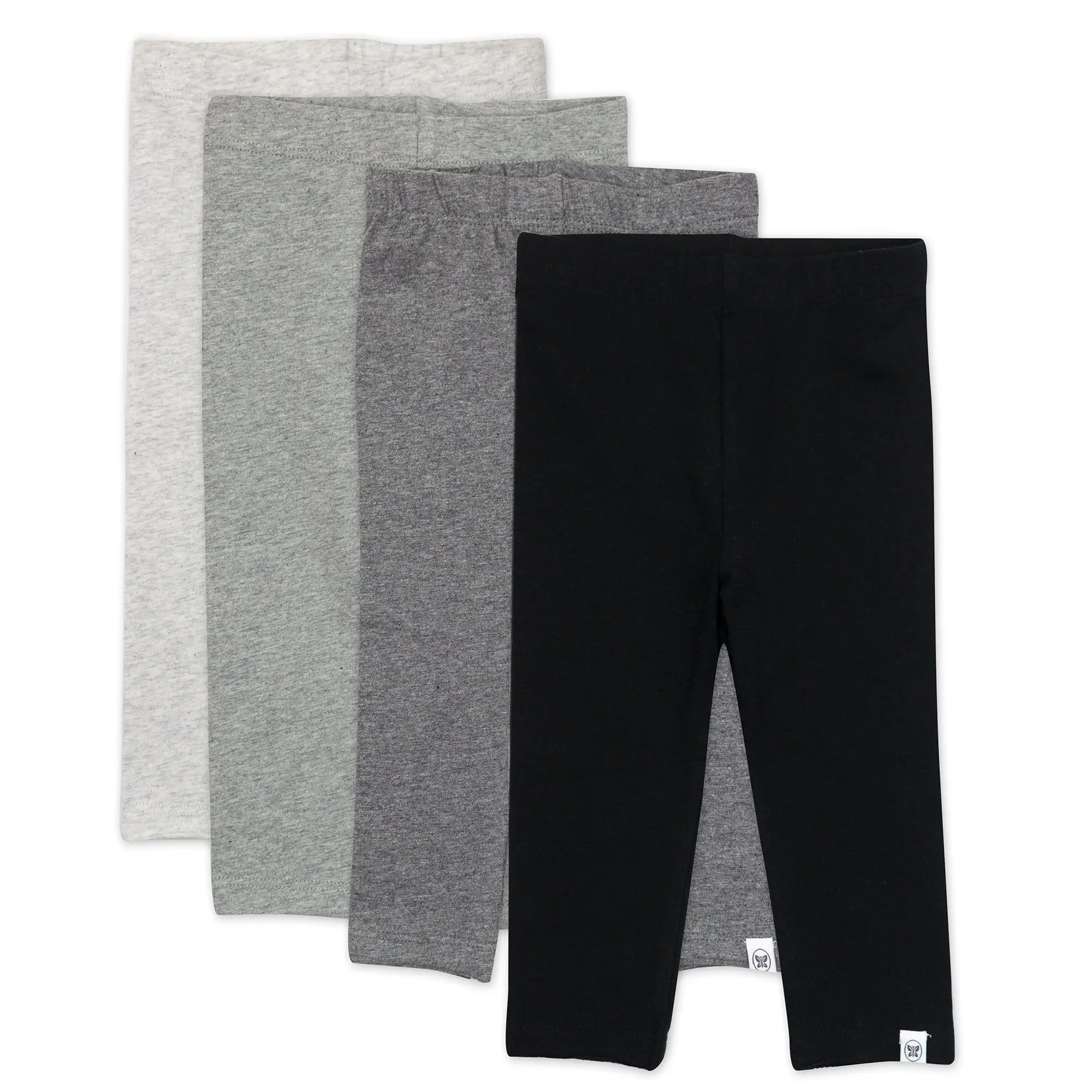Honest Baby Clothing Organic Cotton Leggings, 4-Pack