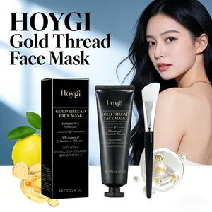 HOYGI Gold Thread Face Mask - 24K Gold Collagen Peel Off Mask Hydrating Pore Cleansing Mask