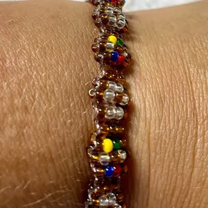 Ilde Ide Idde de Oya Bracelet Santeria Yoruba IFA Brown, clear and multi color Beaded Jewelry for Cultural Wear Multilayered Bangles