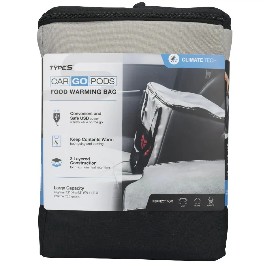 Portable Double-Zip 5V USB Rechargeable Durable Insulated Bag - Soft-Sided Cooler, Thermal Lunch Carrier, Multifunctional Insulated Delivery Solution for Food Delivery, Catering Supplies, Insulated Delivery Bags