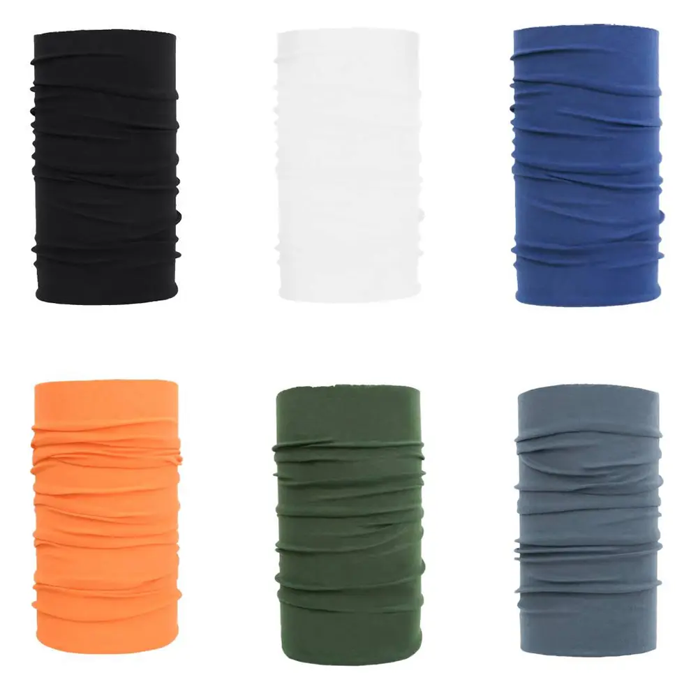 6-Pack Mixed Color Original EcoStretch Neck Gaiter for Motorcycle Protective Gear, UPF 50 Sun Protection, 95% Recycled Performance Microfiber, Breathable, Quick Dry, Versatile Multi-Use All Weather, 1-Size-Fit Adults Neckwear