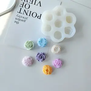 7 Flower Silicone Molds DIY Handmade Crystal Epoxy Aromatherapy Candle