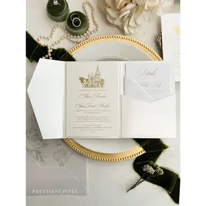 Luxury Gold Foil Wedding Invitation |  Style 289
