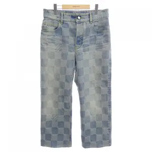 Pre-owned Louis Vuitton Denim Small Leather Goods Damier Jeans