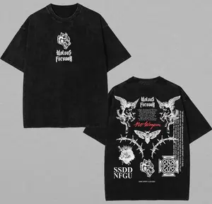 Darcsport Wolves workout Oversized Washed Tee,Gym tshirt Gothic Warrior Print with Vintage Fade, Brotherhood Statement Piece for Mental Reps – Heavyweight Gym Top, Gift for Gymer, Summer Wear – For Weargraphic tees vacation outfits men gifts dailywear
