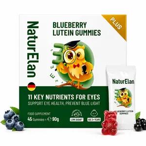 NaturElan Nobel-Grade Eye Health Gummies | Blue LightSupport, Eye Fatigue Relief & Vision Support for Screen Users|Sugar Free