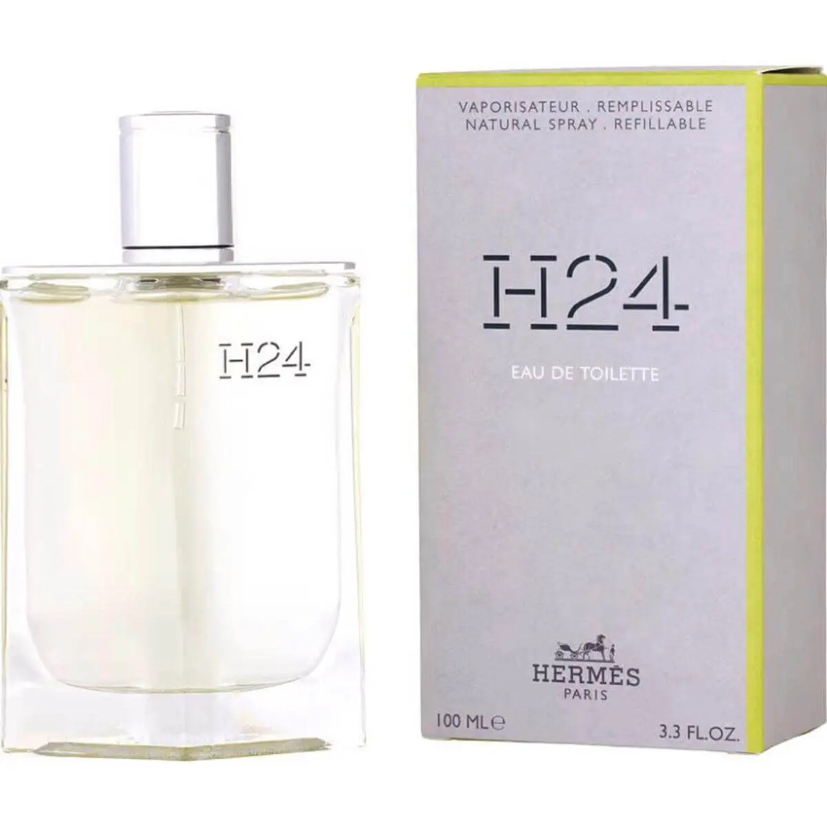 Men's Hermes H24 EDT Type Woody Aromatic Cologne - 3.4 fl oz, Clary Sage Scent with Rosewood Base, Non-Toxic Packaged Fragrance, New in Box, Woody Aromatic Fragrance, Non-Toxic Men's Fragrance