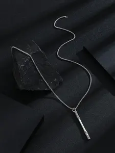 Men's Long Sweater Chain Necklace, Top Trendy Alloy Pendant, Elegant Fish Scale Pattern, All Seasons Jewelry Accessory